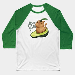 Avo-gato Baseball T-Shirt